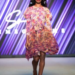Short Ahavah Dress - Pearl/Pink