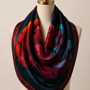Silk Scarf (midnight) 90*90